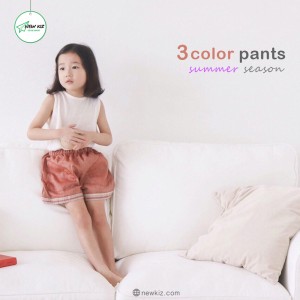 Quần short đùi trẻ em viền caro